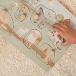 Dėlionė su gyvūnų garsais Little Farm Little Dutch