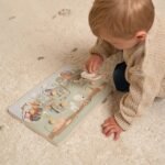 Dėlionė su gyvūnų garsais Little Farm Little Dutch