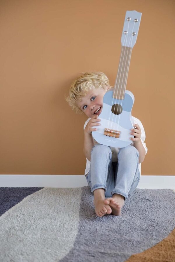 Medinė gitara vaikams mėlyna Little Dutch