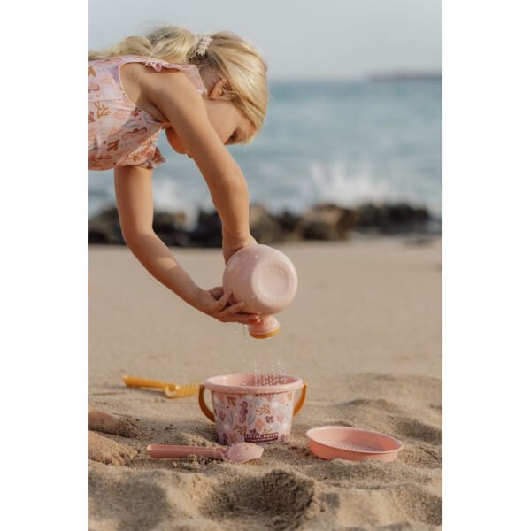 Smėlio žaislai rožinis rinkinys Little Dutch
