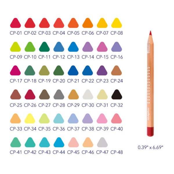 Spalvoti pieštukai - 48 spalvos