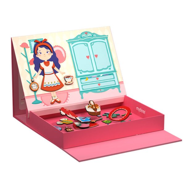 Žaidimų rinkinys su magnetine lenta Miela mergaitė