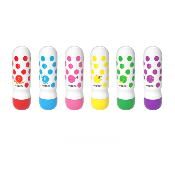 Išplaunami taškiniai markeriai flomasteriai - 6 spalvos