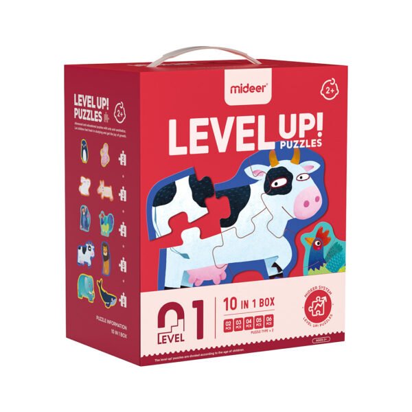 Level Up dėlionės - 1 lygis Gyvūnai