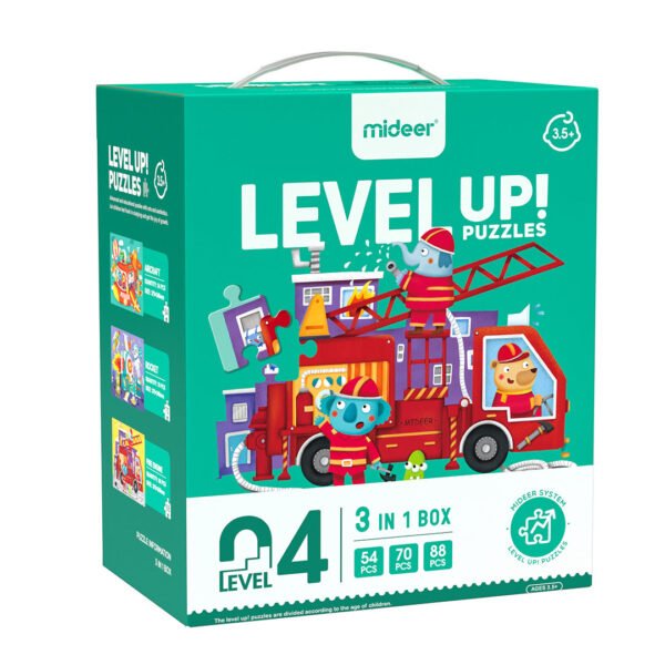 Level Up dėlionės - 4 lygis Transporto priemonės