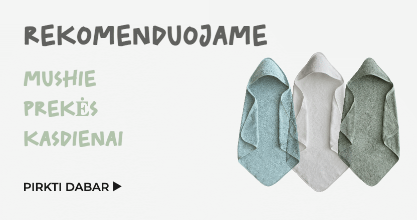 Rekomenduojame Mushie prekės